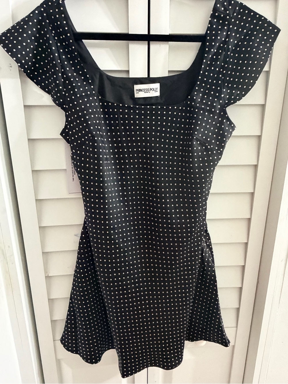 Princess Polly Black Polka Dot Mini Dress